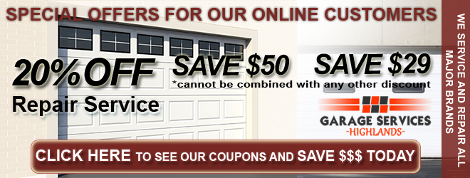 Garage repair discount coupons